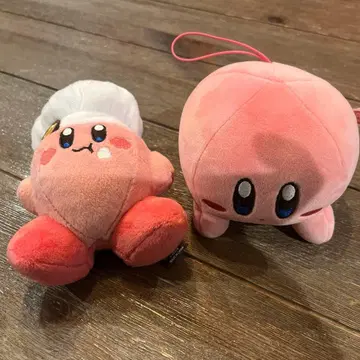 커비 봉제 인형 2점 (하나는 커비 카페입니다)