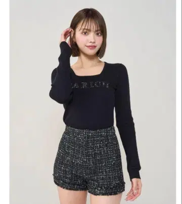 다리치 Darich 컴팩트 프린지 트위드 숏팬츠