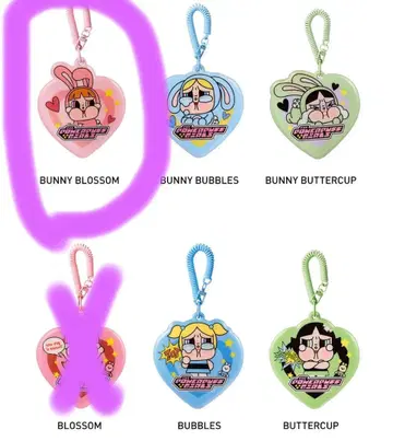 팝마트 CRYBABY x 파워퍼프걸 카드 홀더