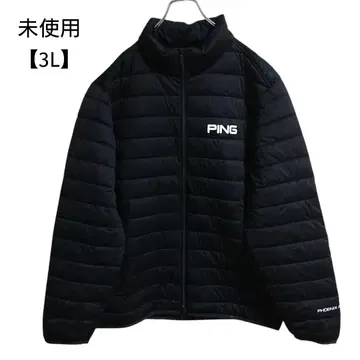 (미사용) PING 충전솜 풀 집업 블루종 3L 사이즈 블랙