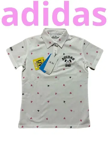 새상품 정가 10120엔 adidas 아디다스 골프 폴로 셔츠 화이트 S