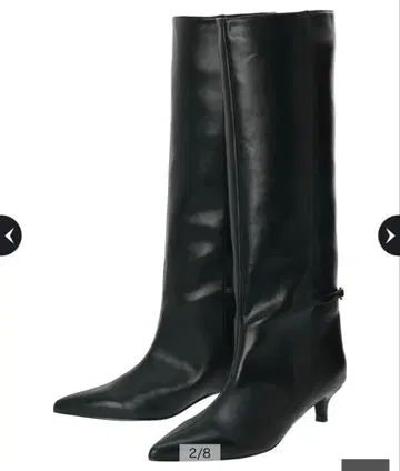 Arpege story 앵클 비트 스트레이트 부츠 블랙 23.5cm