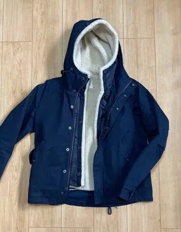 SHIPS JET BLUE 이너 베스트 포함 마운틴 후드티, 점퍼