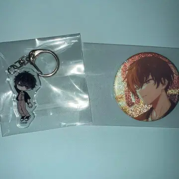 무라쿠모소에 캔뱃지 AGF 키링