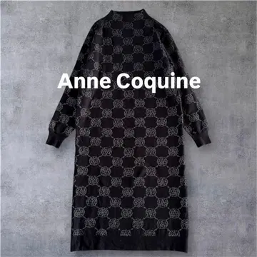 [새상품급] 앙코키누 코야스 스판얀 니트 원피스 블랙