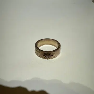 실버 별 모양 장식 반지