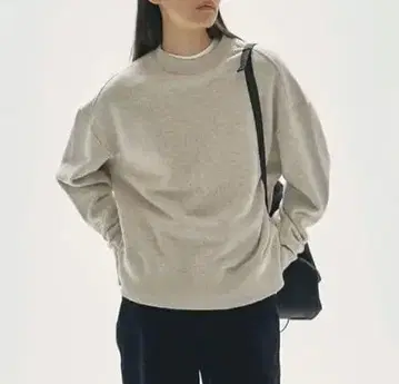 TODAYFUL 코튼 브러시드 스웨트 라이트 그레이