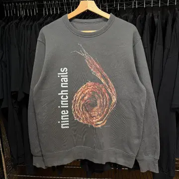 [즉발] 나인 인치 네일스 맨투맨 속기모 블랙 M