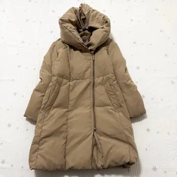 스픽 앤 스팬 롱 다운 코트 라이트 브라운 카멜