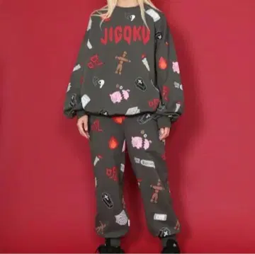 푸뉴즈 JIGOKU 맨투맨 셋업