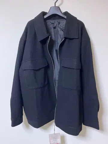 4L 빅 사이즈 블랙 코로프카 포켓 부착 블루종