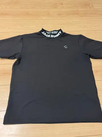 잭 버니 블랙 하이넥 골프 셔츠