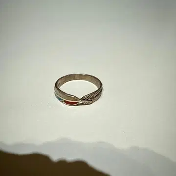 실버 925 잎 무늬 반지