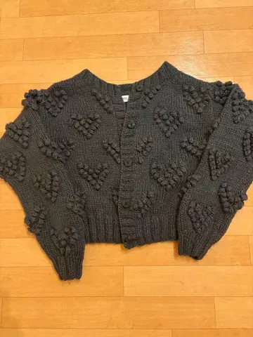 새상품급 RHC pompom Knit 폼폼 니트 하트 size 프리