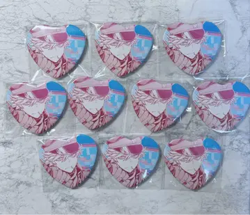 토도로키 하야테 복숭아 하트 캔뱃지