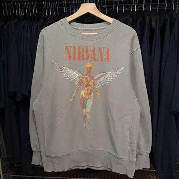 [ 즉발 ] 닐바나 NIRVANA IN UTERO 맨투맨 속기모 M