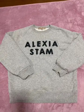 ALEXIA STAM 그레이 맨투맨 트레이닝복