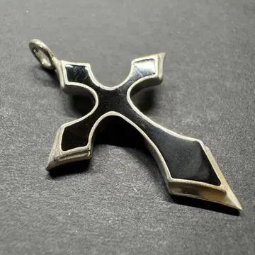 [silver925] 라지 크로스 오닉스 펜던트 탑