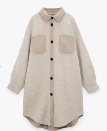 ZARA 울 블라인드 셔츠 자켓