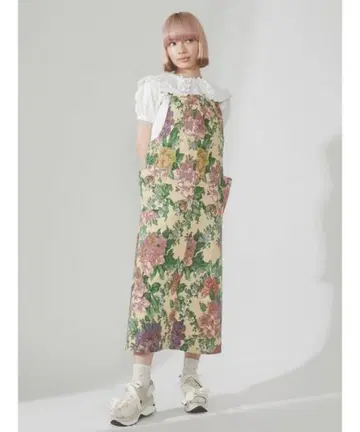 merry jenny 메리제니 flower 자카드 점프 스커트