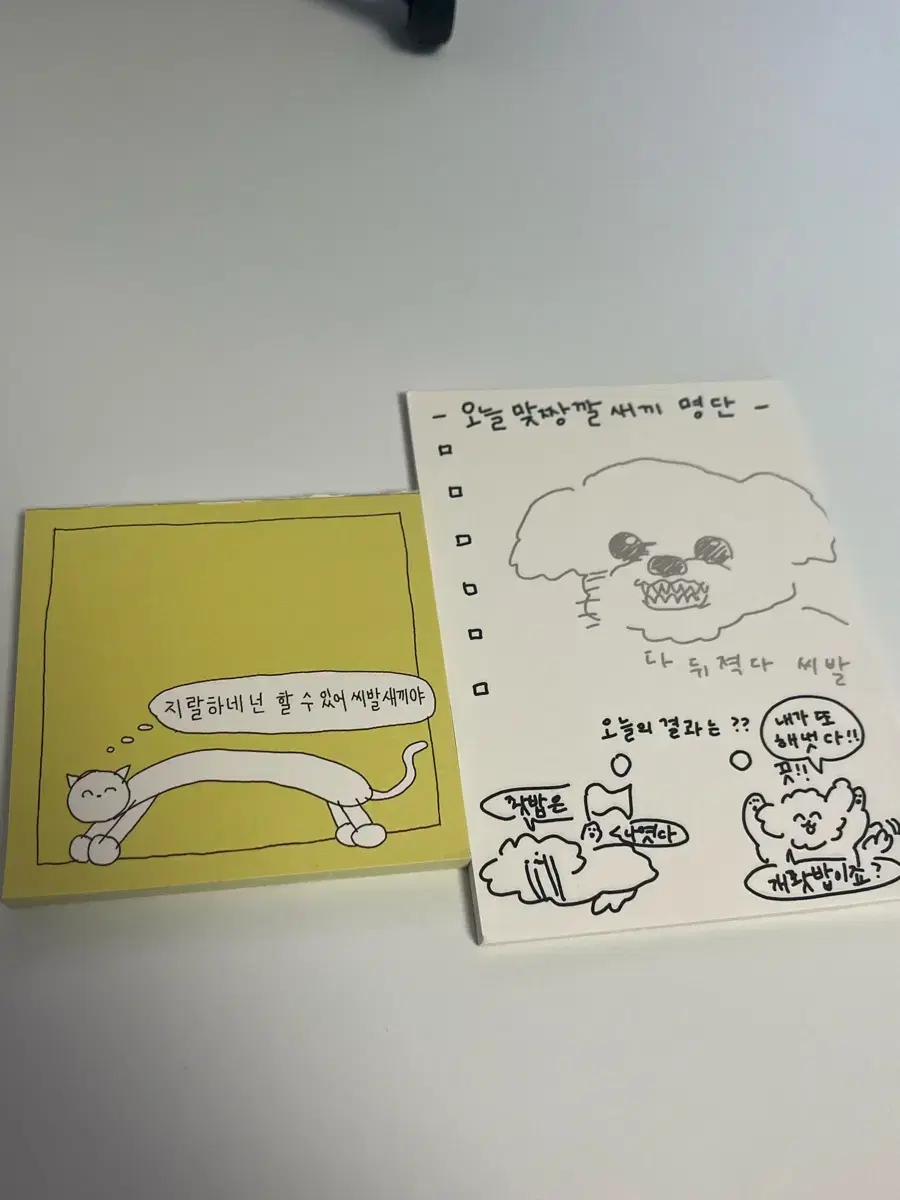 다꾸 스티커 일괄 메모지 마테 모조지 다이어리 떡메