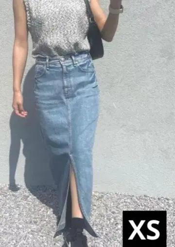 YANUK 롱 스커트 XS 프론트 슬릿