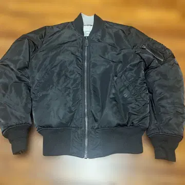 MA-1 플라이트 자켓 블랙 실버