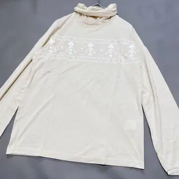 PICONE 피코네 긴팔 티셔츠 자수 스팽글 비즈