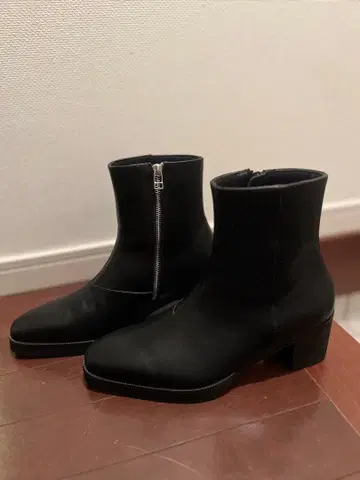 glabella 블랙 가죽 부츠