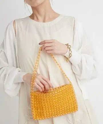 [ emmi atelier ] 원 숄더 비즈 백 에미