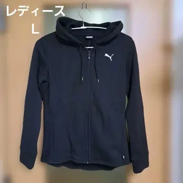 PUMA 블랙 풀 집업 속기모 후드티 (별도 판매 맨투맨 있음)