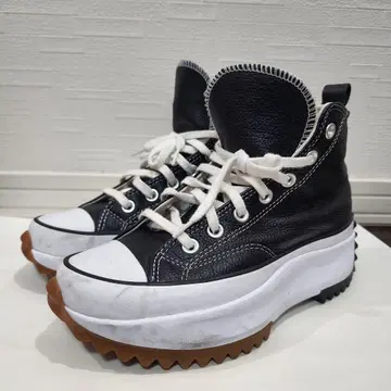 한국 한정판 일본 미발매 컨버스 가죽 하이컷 스니커즈