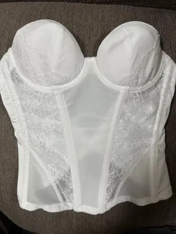 브라이덜 이너 화이트 레이스 코르셋 E65
