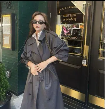 THE TOE 트렌치코트 그레이