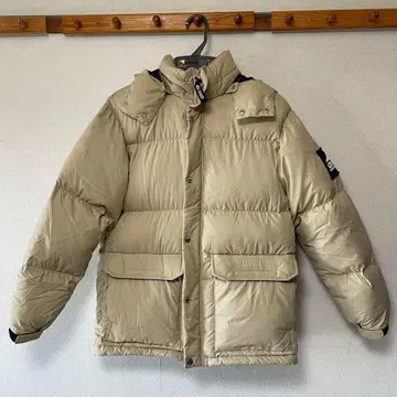 CAMP7 후드 부착 다운 자켓 M 베이지