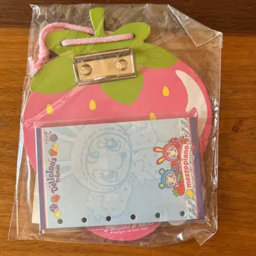 귀중! 메조 피아노 딸기형 바인더 메모장 포함 핑크