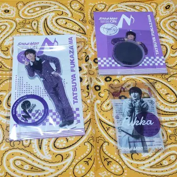 후카사와 타츠야 Snow Man 아크릴 스탠드 거울 스티커 클리어 카드