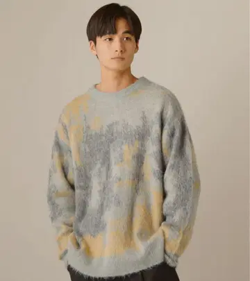 SLICK 샤기 모헤어 풀오버 니트