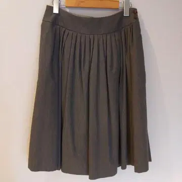 마가렛호웰 개더 스커트 그레이