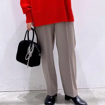 LEPSIM 렙심 오피스 라인 TR 스트레이트 핀턱 팬츠