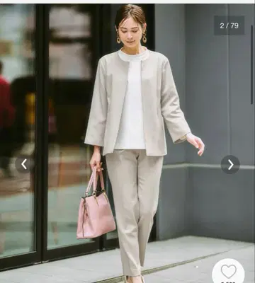 노카라 자켓 니센 3L 그레이지 도비 소재