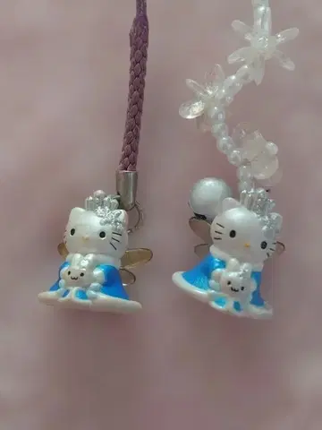 산리오 헬로키티 눈의 여왕 요정 스트랩 표식 헤이세이 레트로