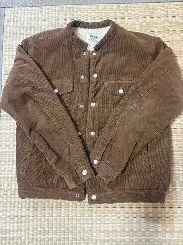 ikka 코듀로이 자켓 L 브라운