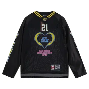 asifcalie 샌디에이고 슈퍼볼 메쉬 긴팔 티셔츠