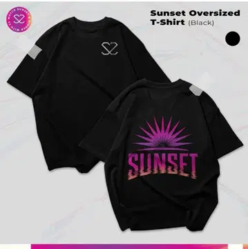 S2 노을 티셔츠 (블랙)