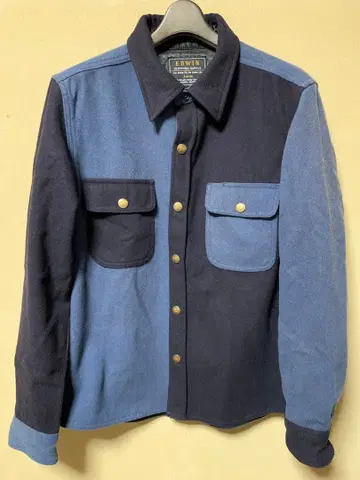 EDWIN 울 자켓 블루종 남성용 L 사이즈 테일러드