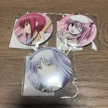 쿠지비키도 angel beats 15주년 온라인 복권 캔뱃지 3종