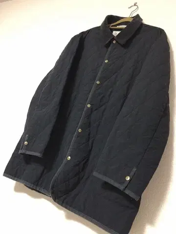 07 PAPAS 얇은 소재 블랙 퀼팅 자켓 아우터 가을/겨울 일본제