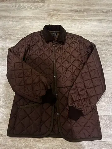 LAVENHAM 브라운 퀼팅 자켓 코듀로이