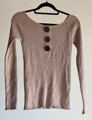 ALEXIASTAM 리브 니트 베이지